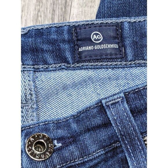 Adriano Goldschmied Womens Size 27 R Pockets Embroidered Skinny Denim Blue Jeans - Picture 5 of 12